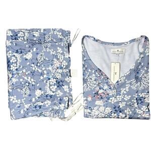Karen Neuburger Women’s Floral Blue Pajama Set Size 2X